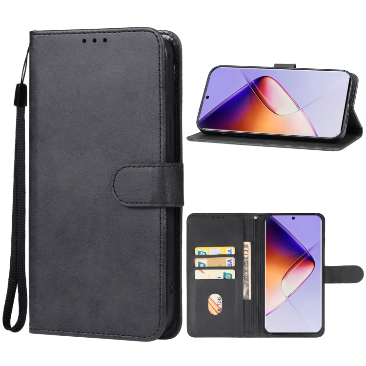For Infinix Note 40 Pro Leather Phone Case(Black) - Infinix Cases by buy2fix | Online Shopping UK | buy2fix