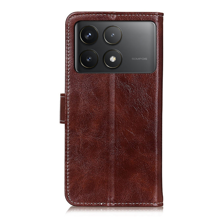 For Xiaomi Redmi K70 5G / K70 Pro 5G Retro Crazy Horse Texture Leather Phone Case(Brown) - K70 Cases by buy2fix | Online Shopping UK | buy2fix