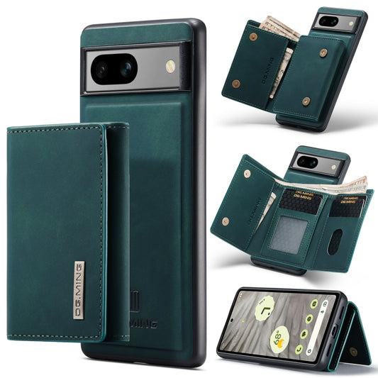 For Google Pixel 7A DG.MING M1 Series 3-Fold Multi Card Wallet + Magnetic Phone Case(Green) - Google Cases by DG.MING | Online Shopping UK | buy2fix