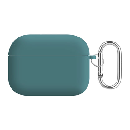 For AirPods Pro 2 PC Lining Silicone Bluetooth Earphone Protective Case(Pine Needle Green) - For AirPods Pro 2 by buy2fix | Online Shopping UK | buy2fix