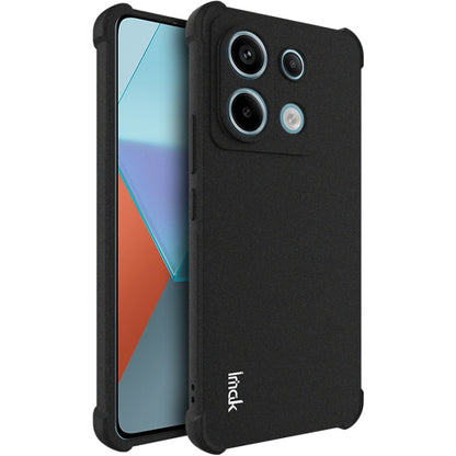 For Xiaomi Redmi Note 13 Pro+ 5G imak Shockproof Airbag TPU Phone Case(Matte Black) - Note 13 Pro+ Cases by imak | Online Shopping UK | buy2fix