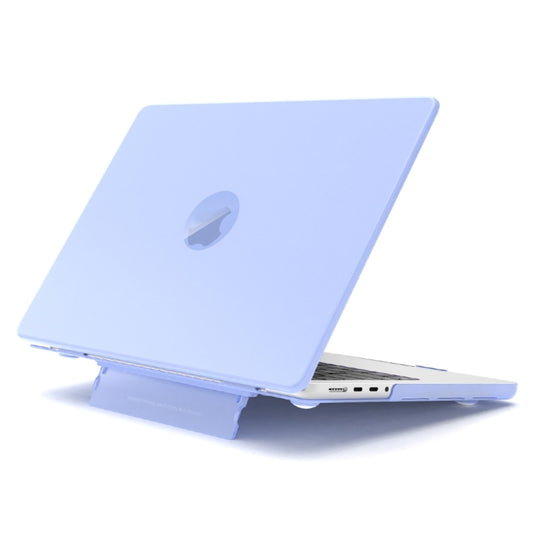 For MacBook Pro 16 inch A2141 Frosted Translucent Laptop Protective Case(Purple) - MacBook Pro Cases by buy2fix | Online Shopping UK | buy2fix