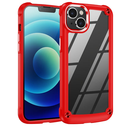 For iPhone 15 Plus TPU + PC Lens Protection Phone Case(Red) - iPhone 15 Plus Cases by buy2fix | Online Shopping UK | buy2fix