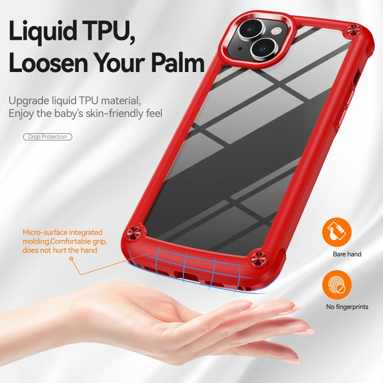 For iPhone 15 Plus TPU + PC Lens Protection Phone Case(Red) - iPhone 15 Plus Cases by buy2fix | Online Shopping UK | buy2fix