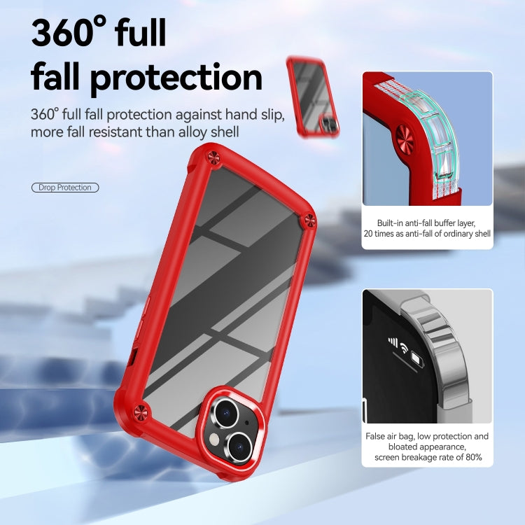 For iPhone 15 Plus TPU + PC Lens Protection Phone Case(Red) - iPhone 15 Plus Cases by buy2fix | Online Shopping UK | buy2fix