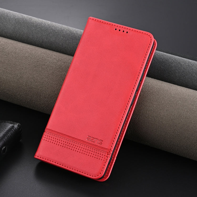 For Xiaomi 14 Ultra AZNS Magnetic Calf Texture Flip Leather Phone Case(Red) - 14 Ultra Cases by AZNS | Online Shopping UK | buy2fix