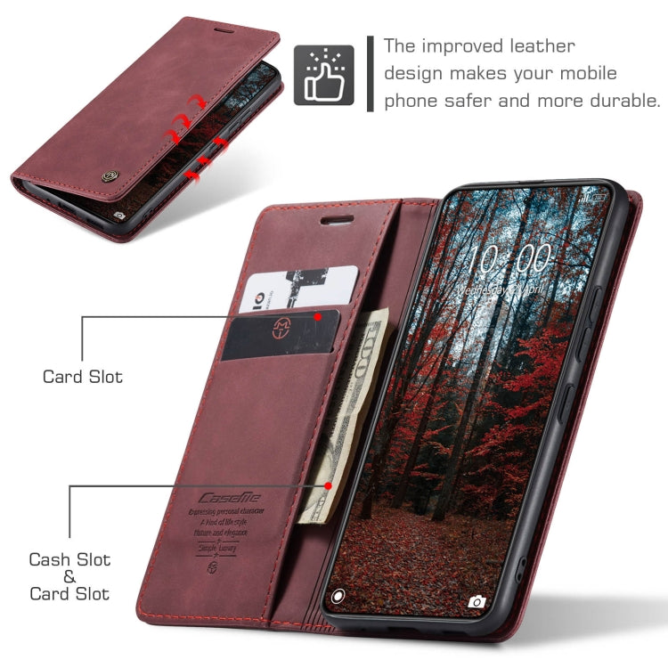 For Xiaomi 14 CaseMe 013 Multifunctional Horizontal Flip Leather Phone Case(Wine Red) - 14 Cases by CaseMe | Online Shopping UK | buy2fix