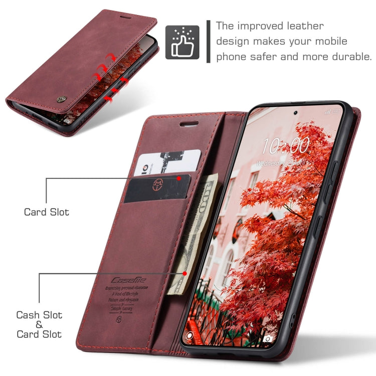 For Xiaomi 14 Pro CaseMe 013 Multifunctional Horizontal Flip Leather Phone Case(Wine Red) - 14 Pro Cases by CaseMe | Online Shopping UK | buy2fix