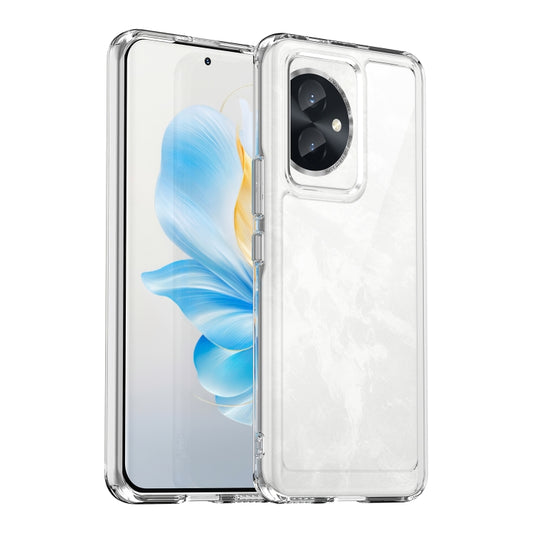 For Honor 100 Colorful Series Acrylic Hybrid TPU Phone Case(Transparent) - Honor Cases by buy2fix | Online Shopping UK | buy2fix