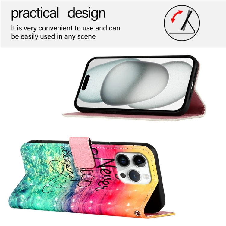 For iPhone 16 Pro Max 3D Painting Horizontal Flip Leather Phone Case(Chasing Dreams) - iPhone 16 Pro Max Cases by buy2fix | Online Shopping UK | buy2fix