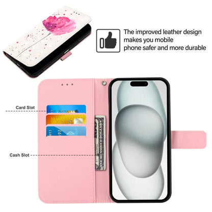 For iPhone 16 Pro 3D Painting Horizontal Flip Leather Phone Case(Flower) - iPhone 16 Pro Cases by buy2fix | Online Shopping UK | buy2fix