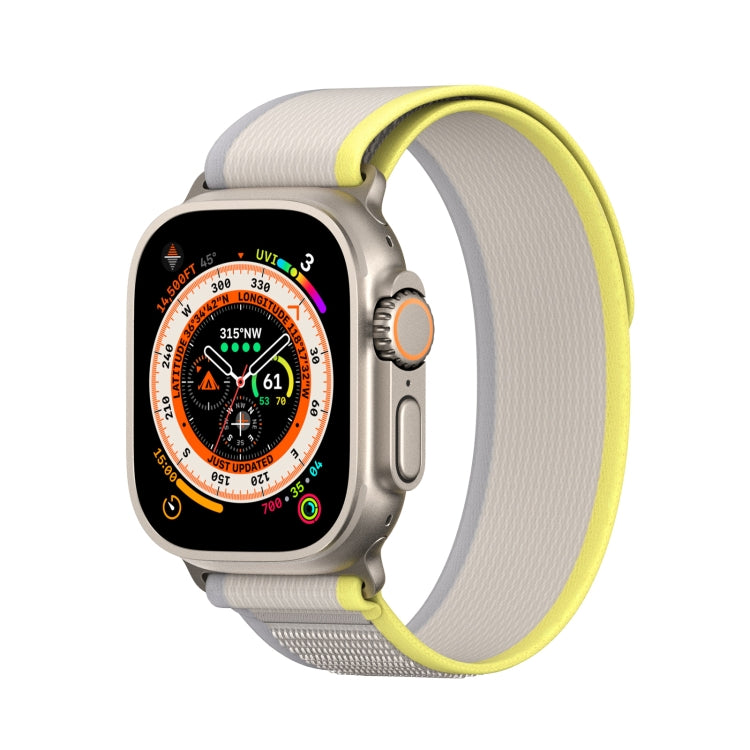 For Apple Watch 5 44mm DUX DUCIS YJ Series Nylon Watch Band(Yellow) - Watch Bands by DUX DUCIS | Online Shopping UK | buy2fix