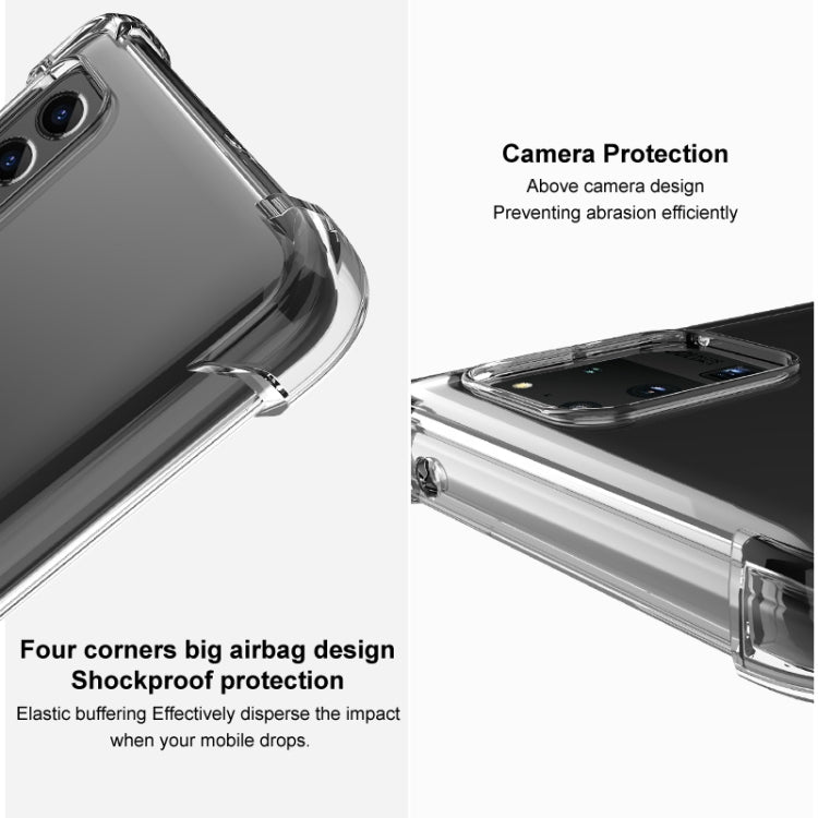 For vivo iQOO Neo8 5G / Neo8 Pro 5G imak Shockproof Airbag TPU Phone Case(Transparent Black) - vivo Cases by imak | Online Shopping UK | buy2fix