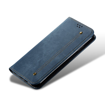 For Samsung Galaxy S23 FE 5G Denim Texture Casual Style Horizontal Flip Leather Case(Blue) - Galaxy S23 FE 5G Cases by buy2fix | Online Shopping UK | buy2fix