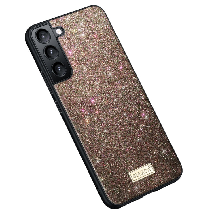 For Samsung Galaxy S24 5G SULADA Glittery TPU + Handmade Leather Phone Case(Colorful) - Galaxy S24 5G Cases by SULADA | Online Shopping UK | buy2fix