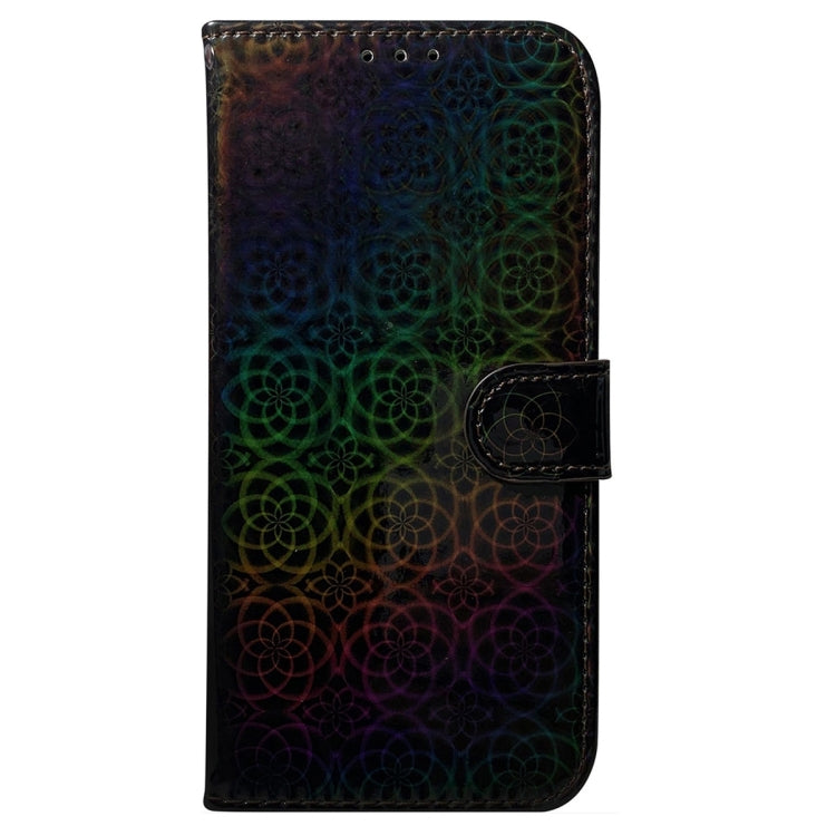 For Samsung Galaxy S24 5G Colorful Magnetic Buckle Leather Phone Case(Black) - Galaxy S24 5G Cases by buy2fix | Online Shopping UK | buy2fix