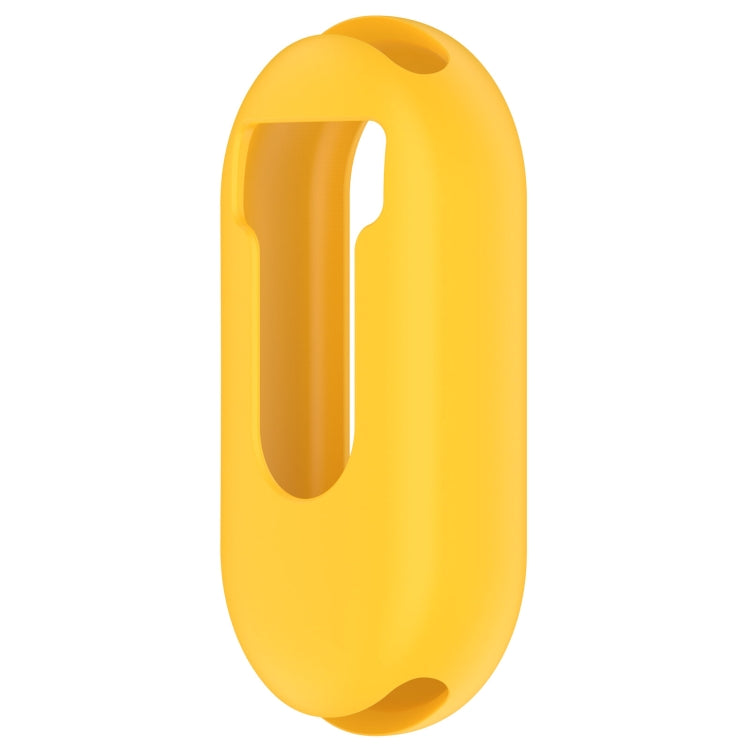 For Xiaomi Mi Band 8 Pure Color Silicone Watch Protective Case(Yellow) - Watch Cases by buy2fix | Online Shopping UK | buy2fix