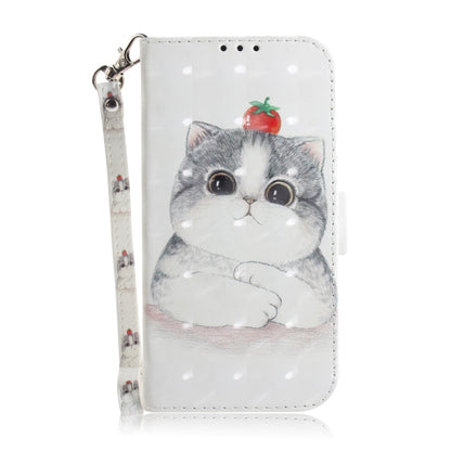 For iPhone 16 Pro Max 3D Colored Horizontal Flip Leather Phone Case(Cute Cat) - iPhone 16 Pro Max Cases by buy2fix | Online Shopping UK | buy2fix