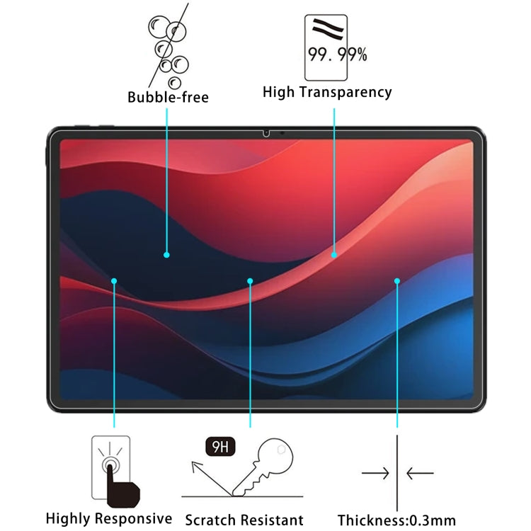 For Lenovo Xiaoxin 11 2024 9H 0.3mm Explosion-proof Tempered Glass Film - Others by buy2fix | Online Shopping UK | buy2fix