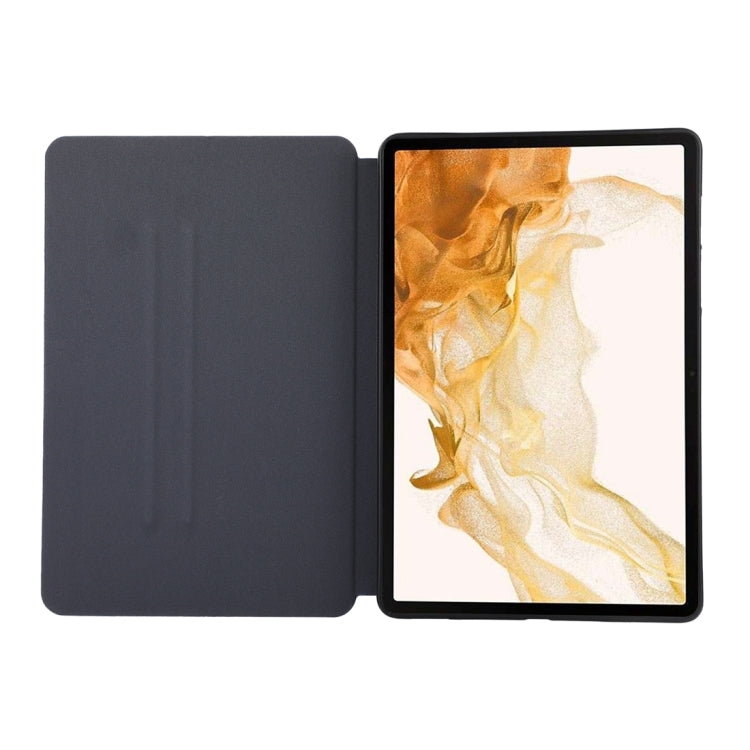 For Samsung Galaxy Tab S9 TPU Flip Tablet Protective Leather Case(Dark Blue) - Galaxy Tab S9 Cases by buy2fix | Online Shopping UK | buy2fix