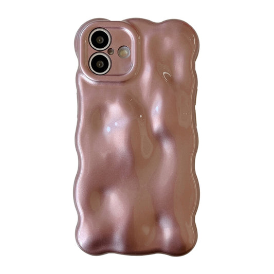 For iPhone 16 Wave Bubbles TPU Phone Case(Pearlescent Brown) - iPhone 16 Cases by buy2fix | Online Shopping UK | buy2fix