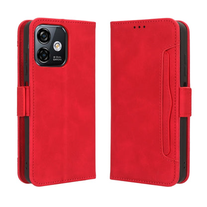 For Ulefone Note 16 Pro Skin Feel Calf Texture Card Slots Leather Phone Case(Red) - Ulefone Cases by buy2fix | Online Shopping UK | buy2fix