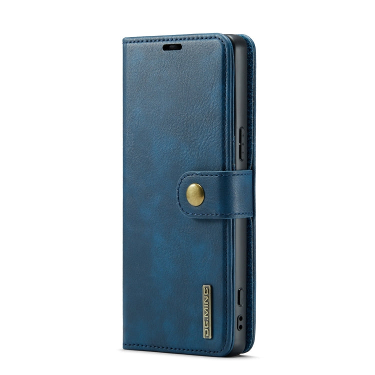 For Sony Xperia 1 V DG.MING Crazy Horse Texture Detachable Magnetic Leather Phone Case(Blue) - Sony Cases by DG.MING | Online Shopping UK | buy2fix