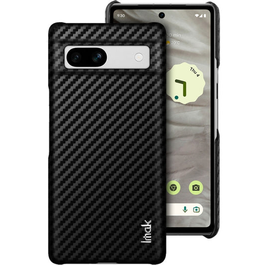 For Google Pixel 7a imak Ruiyi Series PU + PC Phone Case(Carbon Fiber Texture) - Google Cases by imak | Online Shopping UK | buy2fix