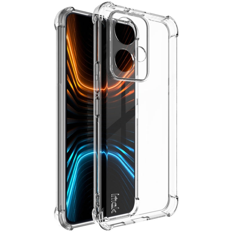 For Honor 90 GT 5G imak Shockproof Airbag TPU Phone Case(Transparent Black) - Honor Cases by imak | Online Shopping UK | buy2fix