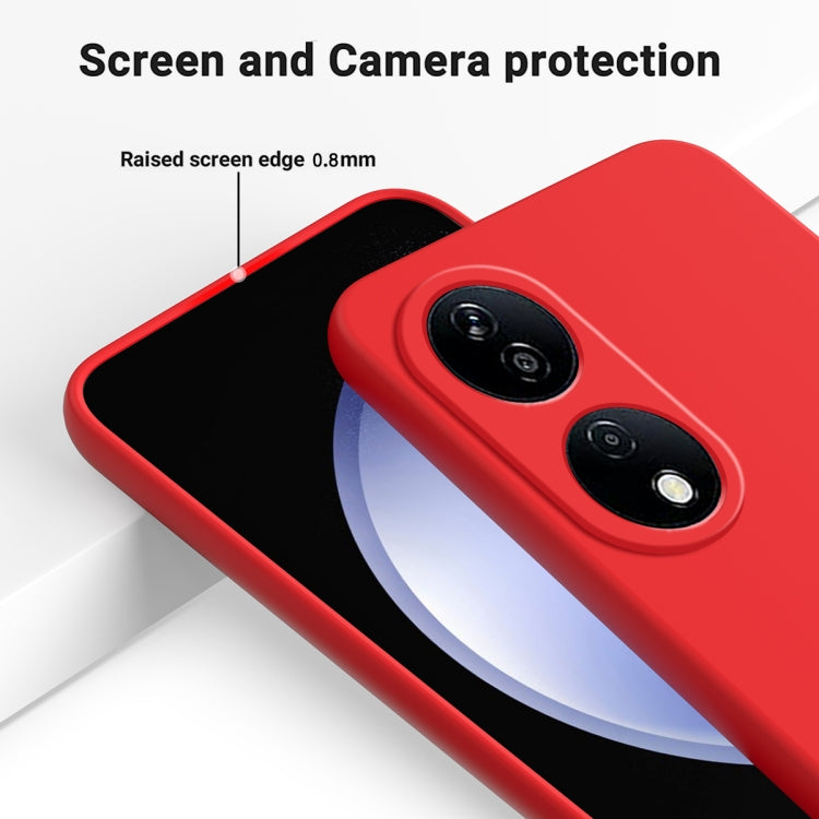 For Honor 90 Smart Pure Color Liquid Silicone Shockproof Phone Case(Red) - Honor Cases by buy2fix | Online Shopping UK | buy2fix