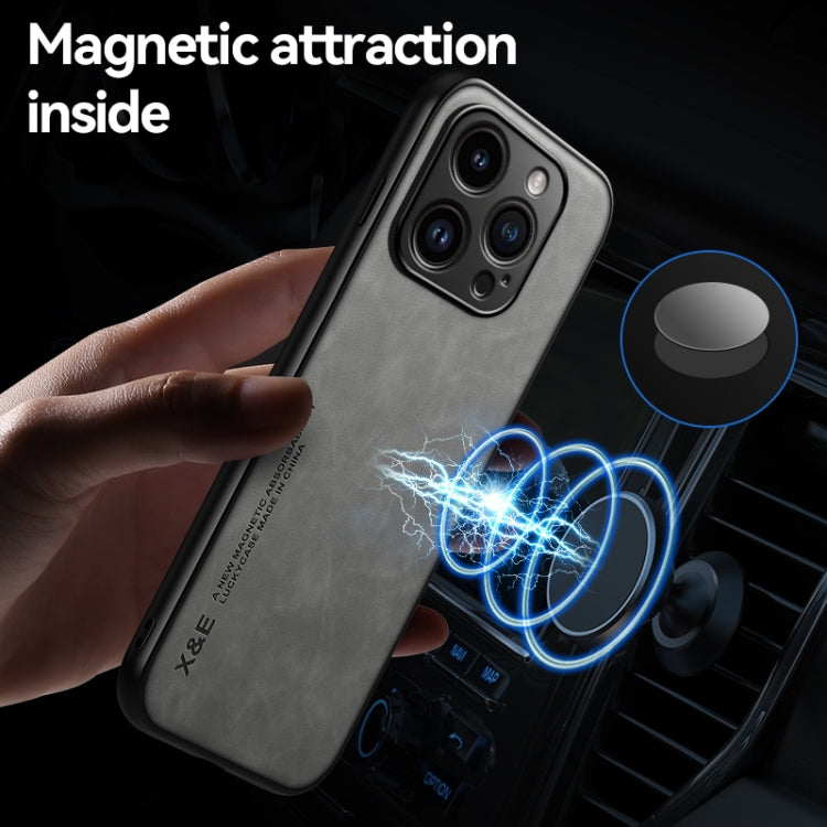 For iPhone 16 Pro Max Skin Feel Magnetic Leather Back Phone Case(Blue) - iPhone 16 Pro Max Cases by buy2fix | Online Shopping UK | buy2fix