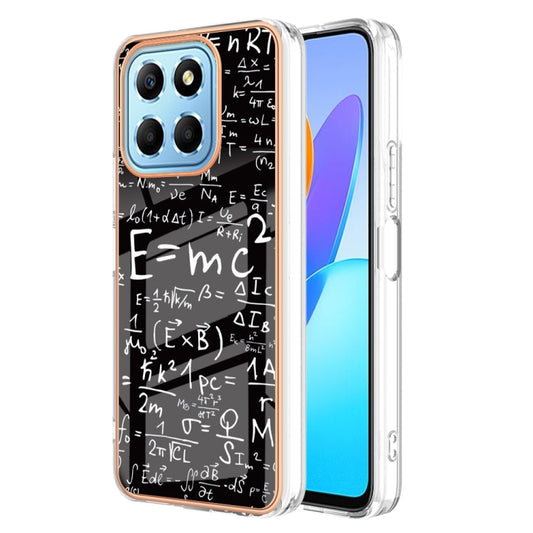 For Honor X8 5G / X6 4G Electroplating Marble Dual-side IMD Phone Case(Equation) - Honor Cases by buy2fix | Online Shopping UK | buy2fix