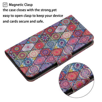 For iPhone 16 Pro Max 3D Colored Drawing Flip Leather Phone Case(Kaleidoscope) - iPhone 16 Pro Max Cases by buy2fix | Online Shopping UK | buy2fix