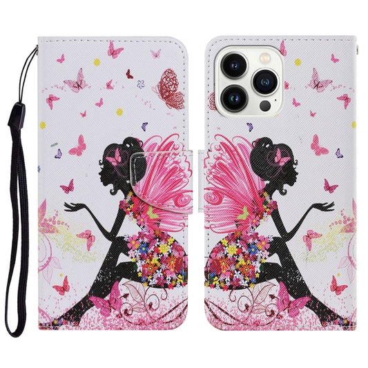 For iPhone 16 Pro 3D Colored Drawing Flip Leather Phone Case(Dance Girl) - iPhone 16 Pro Cases by buy2fix | Online Shopping UK | buy2fix