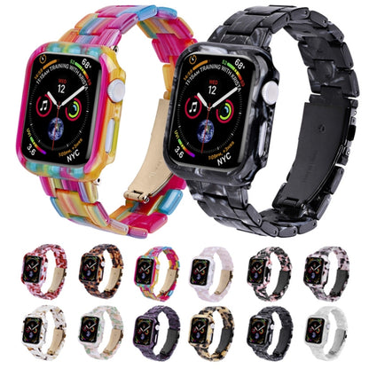 For Apple Watch Ultra 2 / Ultra 49mm Printed Resin PC Watch Band Case Kit(Milk Pattern) - Watch Cases by buy2fix | Online Shopping UK | buy2fix