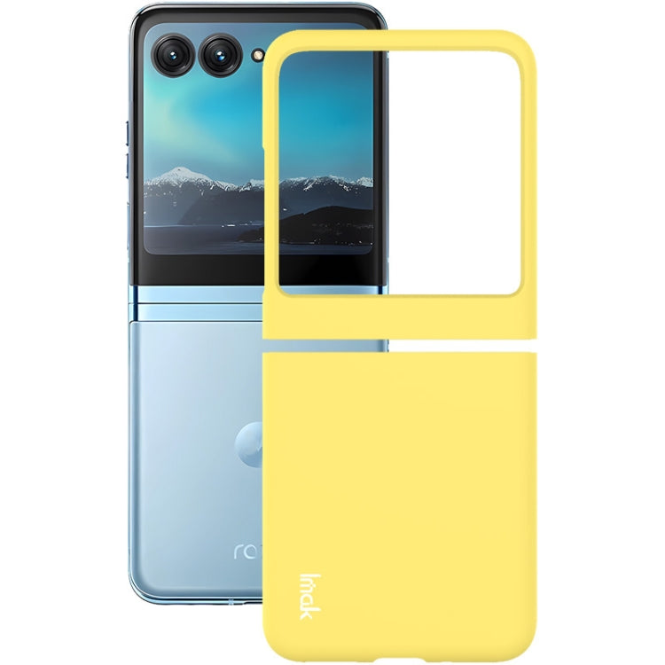 For Motorola Razr 40 Ultra IMAK JS-2 Series Colorful PC Case(Yellow) - Motorola Cases by imak | Online Shopping UK | buy2fix