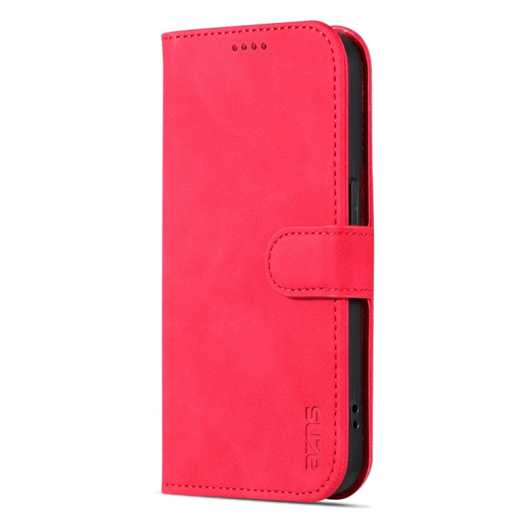 For iPhone 15 Pro Max AZNS Skin Feel Calf Texture Flip Leather Phone Case(Red) - iPhone 15 Pro Max Cases by AZNS | Online Shopping UK | buy2fix