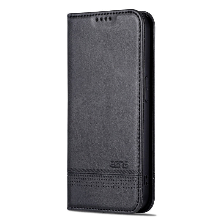 For iPhone 16 Pro Max AZNS Magnetic Calf Texture Flip Leather Phone Case(Black) - iPhone 16 Pro Max Cases by AZNS | Online Shopping UK | buy2fix