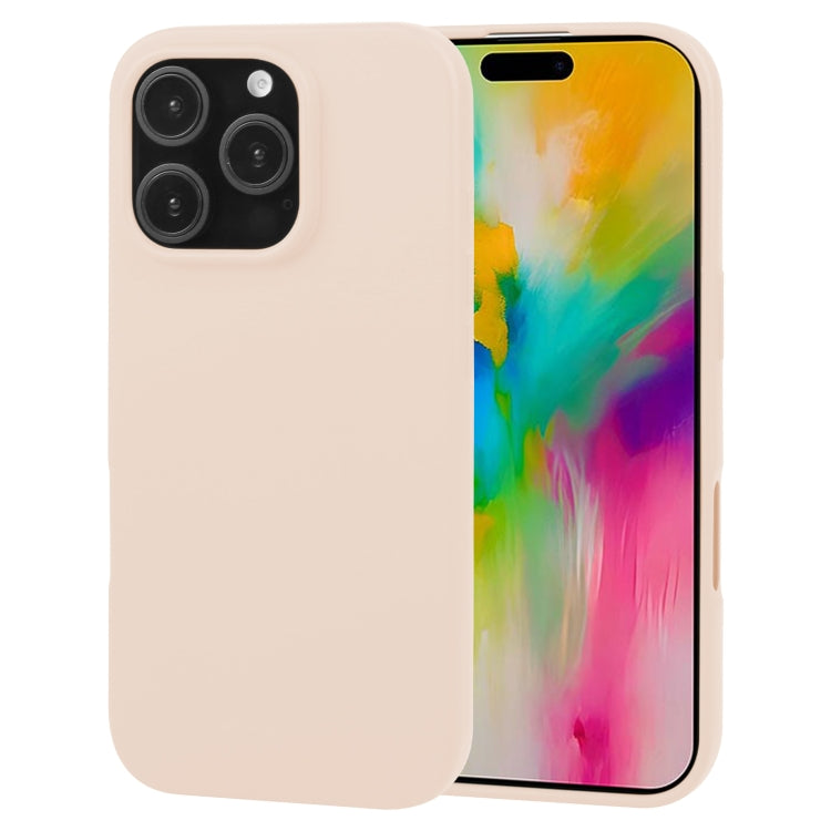 For iPhone 16 Pro GOOSPERY SOFT FEELING Liquid TPU Soft Phone Case(Apricot) - iPhone 16 Pro Cases by GOOSPERY | Online Shopping UK | buy2fix