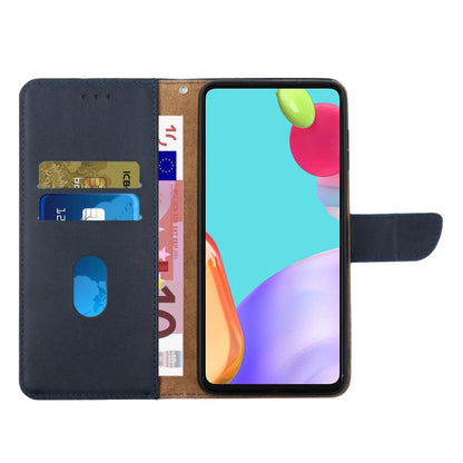 For Motorola Moto G Power 5G 2024 Genuine Leather Fingerprint-proof Horizontal Flip Phone Case(Blue) - Motorola Cases by buy2fix | Online Shopping UK | buy2fix