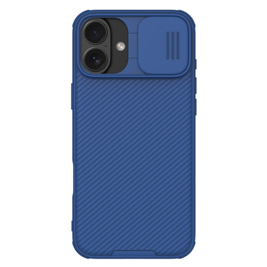 For iPhone 16 NILLKIN CamShield Pro PC Phone Case(Blue) - iPhone 16 Cases by NILLKIN | Online Shopping UK | buy2fix