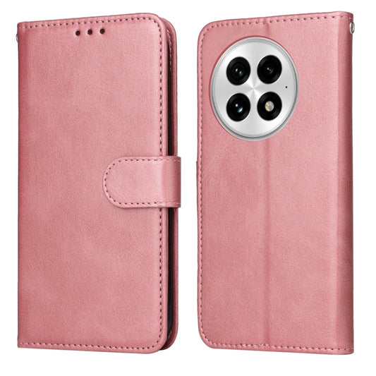 For OnePlus 13 Classic Calf Texture Flip Leather Phone Case(Rose Gold) - OnePlus Cases by buy2fix | Online Shopping UK | buy2fix