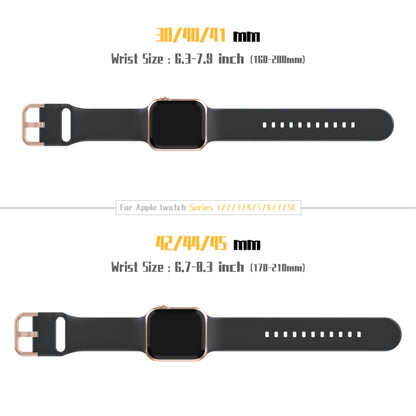 For Apple Watch Series 2 42mm Pin Buckle Silicone Watch Band(Dark Grey) - Watch Bands by buy2fix | Online Shopping UK | buy2fix