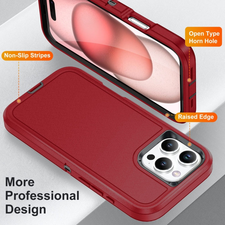 For iPhone 16 Pro Life Waterproof Rugged Phone Case(Red + Black) - iPhone 16 Pro Cases by buy2fix | Online Shopping UK | buy2fix