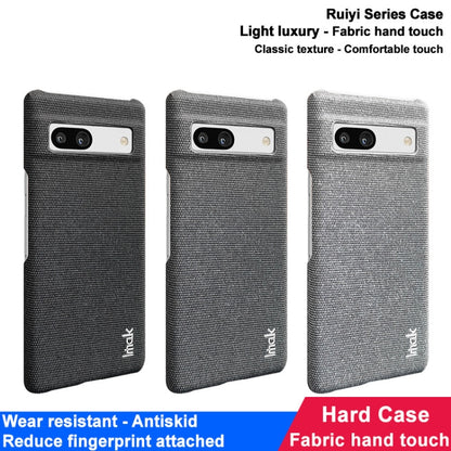 For Google Pixel 8 imak Ruiyi Series Cloth Texture PU + PC Phone Case(Dark Grey) - Google Cases by imak | Online Shopping UK | buy2fix