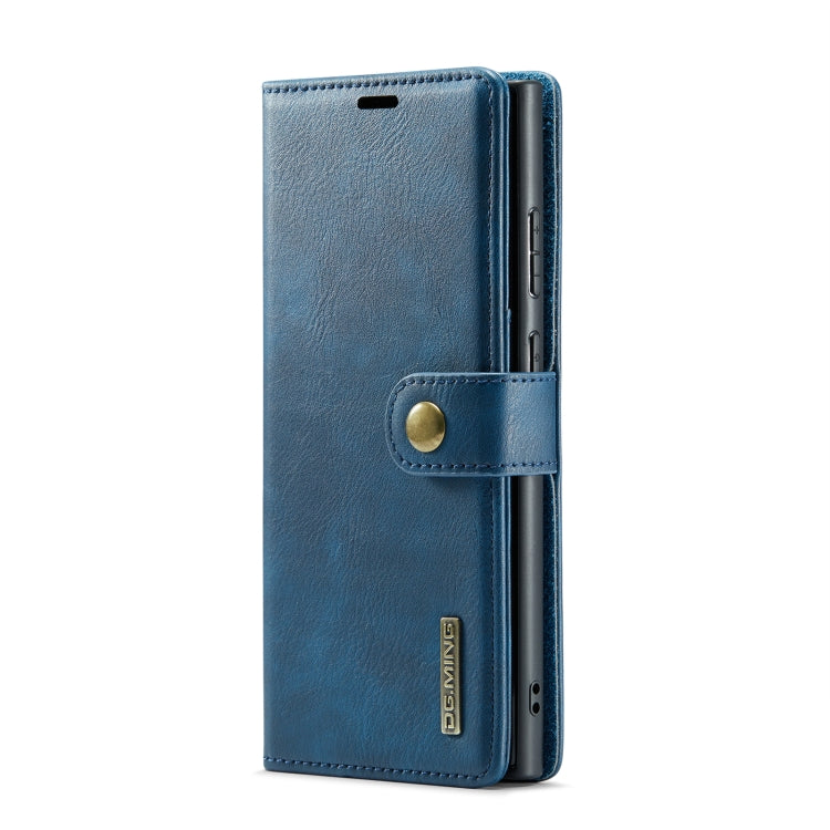 For Samsung Galaxy S24 Ultra 5G DG.MING Crazy Horse Texture Detachable Magnetic Leather Case(Blue) - Galaxy S24 Ultra 5G Cases by DG.MING | Online Shopping UK | buy2fix