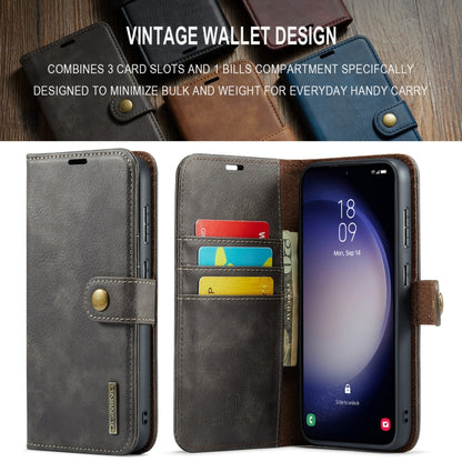 For Samsung Galaxy A55 5G DG.MING Crazy Horse Texture Detachable Magnetic Leather Case(Grey) - Galaxy Phone Cases by DG.MING | Online Shopping UK | buy2fix