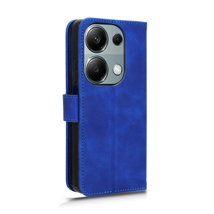 For Xiaomi Redmi Note 13 Pro 4G Skin Feel Magnetic Flip Leather Phone Case(Blue) - Note 13 Pro Cases by buy2fix | Online Shopping UK | buy2fix