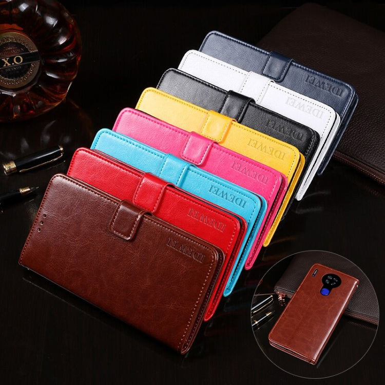 For Blackview A80 idewei Crazy Horse Texture Horizontal Flip Leather Case with Holder & Card Slots & Wallet(Red) - More Brand by idewei | Online Shopping UK | buy2fix