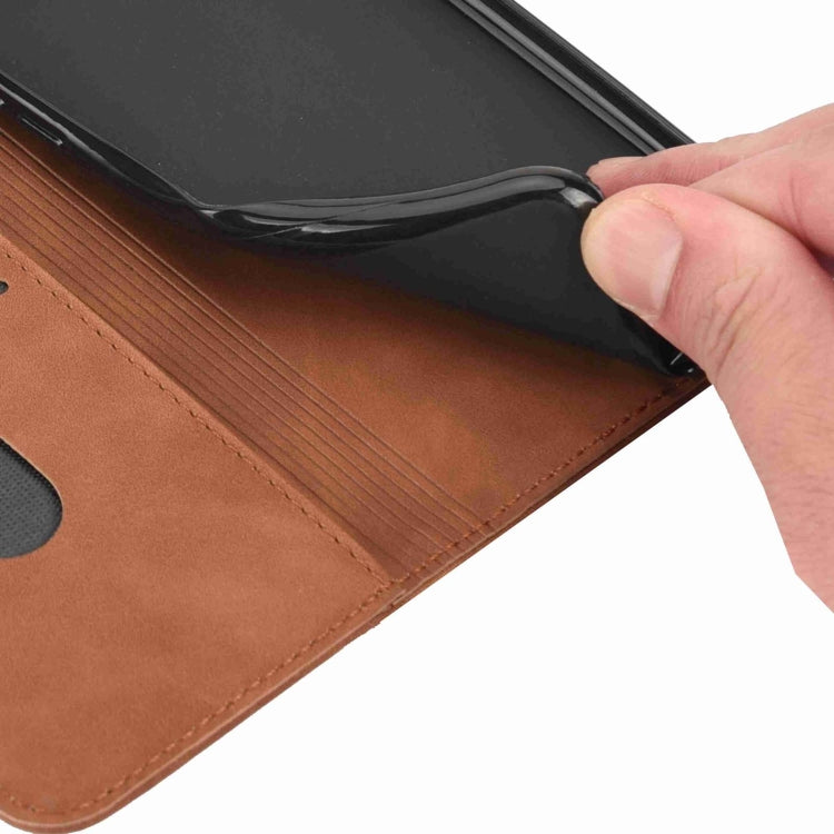 For iPhone 16 Pro Max Skin Feel Splicing Leather Phone Case(Brown) - iPhone 16 Pro Max Cases by buy2fix | Online Shopping UK | buy2fix